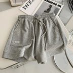 Women's Comfortable Loose Wide-legged Drawstring A Pants Slim Waist Slim Fit Casual Home Versatile Sports Shorts New