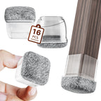 16PCS Silicone Chair Leg Caps Non-Slip Prevent Scratches Silent  Hardwood Floor Protector Waterproof Felt Furniture Feet Pad