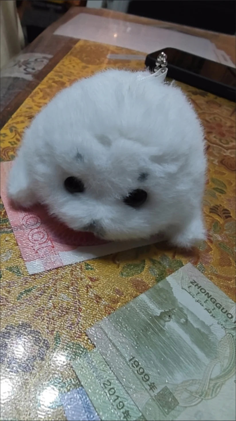Soft Grey Seal Plush Keychain White Seal Plushies Animal Pendant Fashion Stuffed Doll Keyring Car Key Accessories Car Ornaments