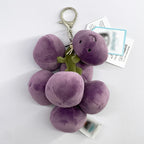Golf Ball Plush Keychain, Grape Keychain, Jellyfish Plush toy, Hippopotamus, And Plush Elephant JC Bag Keychain