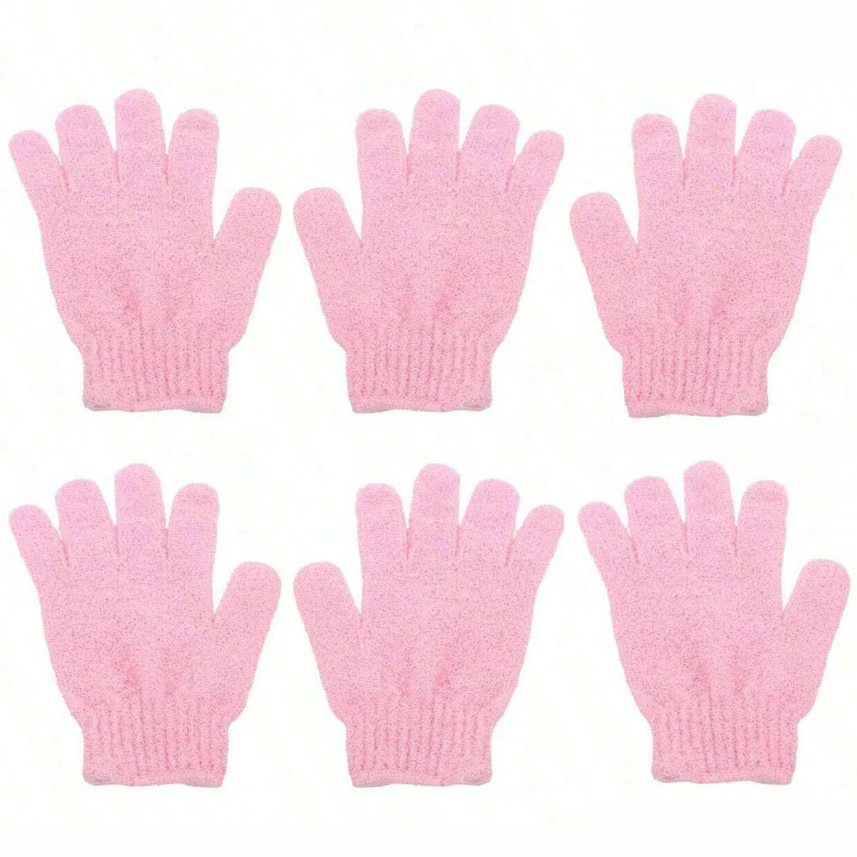 2pcs/6pcs/12pcs Reversible Exfoliating Shower Gloves, Body Scrub Gloves, ,Cleansing Tools Bath Towel Bath Products Back Scrub