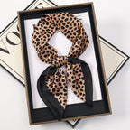2024 Luxury Square Silk Scarf for Women Hijab Hair Bands Neckerchief Female Satin Shawl Ribbon Headband Fashion Wraps Bandana