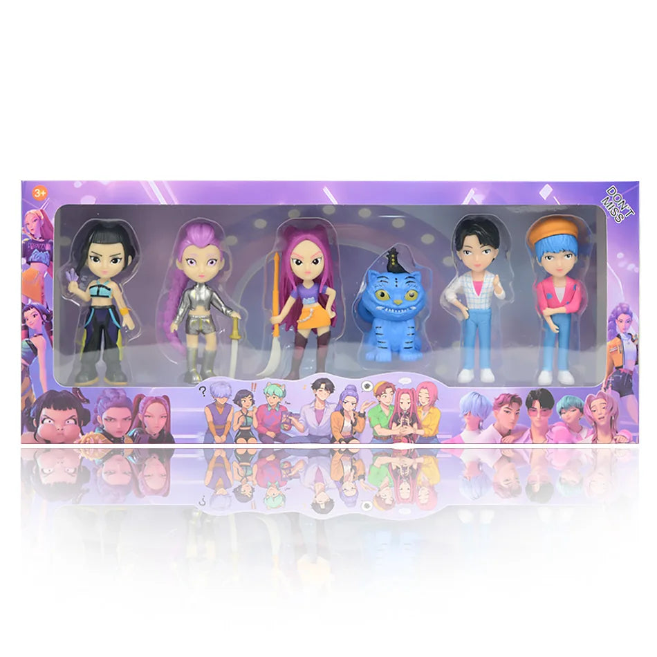 Anime Figure PVC Collectible – Kpop Demon Hunters Mini Figurine Toy