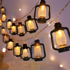 80 LED Vintage Lantern String Lights Christmas Halloween Decor