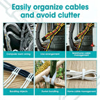 Heavy-Duty Ultra-Long Nylon Cable Ties - Self-Locking Large-Sized (50-90cm), Durable Plastic Cable Organizer, Suitable