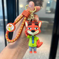 Anime Zootopia 2 Figure Cute PVC Doll Car Key Ring Accessories Bag Pendant Charm Perfect Christmas Gift for Her