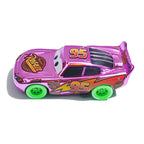 Pixar Cars Electroplated Pink 95 Lightning McQueen 1/55 Metal Die Casting Model Car Alloy Material Collectibles Racing Toys