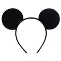 New Trendy Mouse Ears Headband 3.3"Velvet For Girls Soft Bow Hairband Halloween Festival Party Trip DIY Hair Accessories Gifts