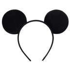 New Trendy Mouse Ears Headband 3.3"Velvet For Girls Soft Bow Hairband Halloween Festival Party Trip DIY Hair Accessories Gifts