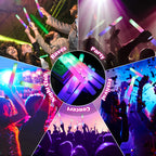 20/30/60Pcs LED Glow Sticks Bulk Colorful RGB Glow Foam Stick Cheer Tube Dark Light for Xmas Birthday Wedding Party Supplies
