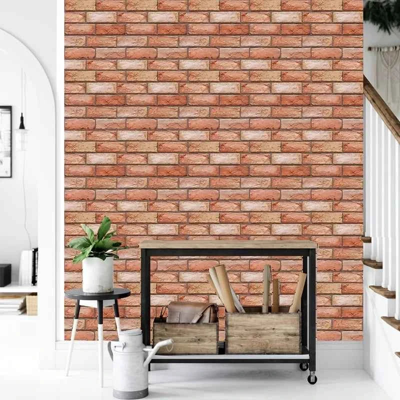 10Pcs 3D Wall Stickers PVC Self-adhesive Wallpapers for Kitchen Dining Living Room TV Background Home Decor Peel and Stick