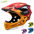 BATFOX Child Bicycle Helmet MTB Detachable Kids Full Face Helmet for Children Motorcycle Casco Bicicleta MTB Motocross Helmet