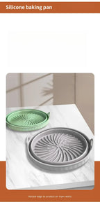 Foldable Air Fryer Silicone Liner Reusable Air Fryer Silicone Baking Tray Food Grade Silicone Air Fryer Mat