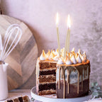24Pcs/12PCS Champagne Gold Candles Cake Topper Birthday Wedding Party DIY Decoration Supply Cake сахарная картинка торт  boda