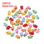 1PC Night Glow Large Turtle+100pcs Mini Luminous Turtles Figurines Resin Craft Glowing Turtle Storage Ornament Landscape Desktop