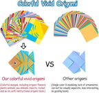 Origami Kit 30/96 Sheets Origami Paper Craft Guiding Book DIY Art Craft Projects Supplies for Beginners Children Kids Boys Girls