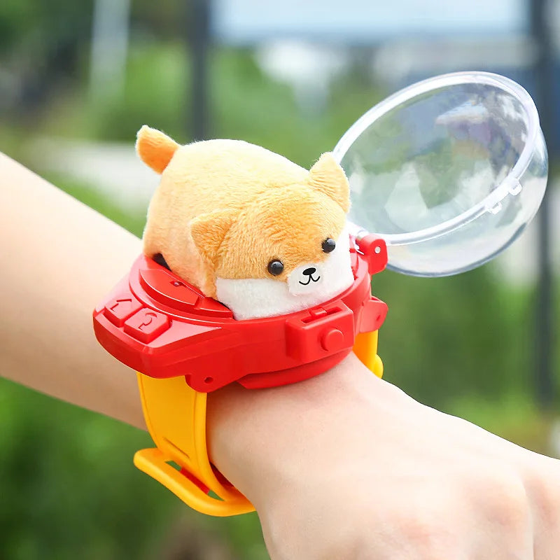 Children Mini RC Car Watch Toys With LED Lights 2.4G Watch Rabbit Dog Crab Racing  RC Car Girls Boys Birthday Gift Toys