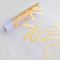 20th 30th 60th Birthday Table Runner Decor for 20 30 60 Birthday Table Party Supplies 3M Gold Table Runner Roll  Birthday Decor