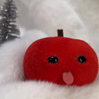 2pcs Cute Apple Plush Keychain Green Red Fruit Kawaii Bag Charm Car Keyring Gift Kids Girls Adults Birthday Christmas