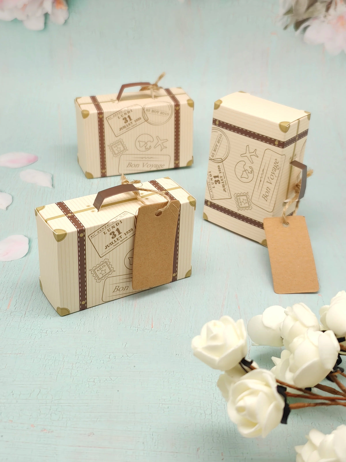 10/50pcs Hemp Rope Tag Luggage Packaging Box Candy Box Gift Box Eco-Friendly Natural Jute Twine Handle for Gift Packaging