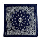 70CM Oversized Hip Hop Amoeba Cashew Cotton Square Bandana Scarf Headband Black Paisley Gifts For Men/Boys/Girls