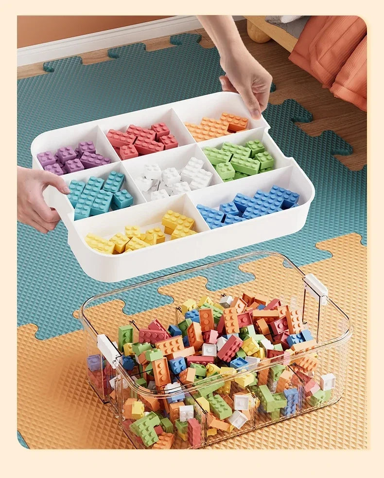 Plastic Storage Box For Lego Children Jigsaw Puzzle Building Block Container Classification Part Sort Box Kidroom Toy Organizer
