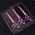 Pet Grooming Scissors Purple Dragon Japan Stainless Pink Curved Scissors For Dogs Dog Thinning Scissors Pet Chunker Shears Z3003