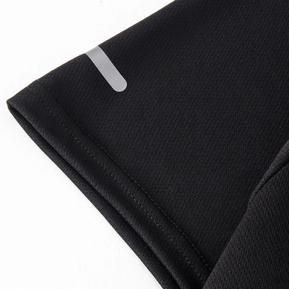 2/4/6-Pcs Four Seasons Men's Solid Color Round Neck Short Sleeve Top With Printed Cuffs Youth Sports And Leisure Fashion T-Shirt