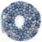 Natural Stone Beads Lapis Lazuli Round Loose Stone Beads For Jewelry Making DIY Bracelet Earrings Accessories 15'' 4/6/8/10/12mm
