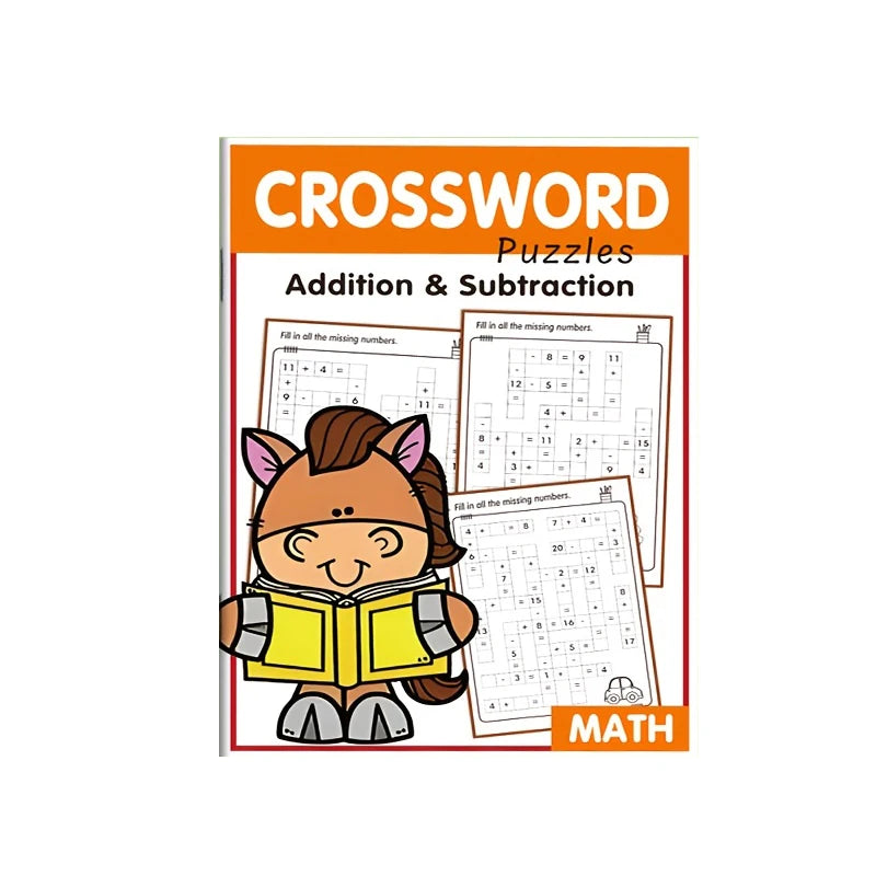 Children's Math Exercise Books, Addition and Subtraction Practice Books, Early Education Learning Workbooks, Math Improvement Tools, Children's Math Crossword Toys, Educational Books, Christmas, Birthday, Halloween Gifts