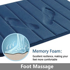 Super Absorbent Memory Foam Bath Mat – Non-Slip Bathroom Rug