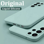 Case For Samsung Galaxy S26 S24 S23 S22 S25 Ultra S24 FE A57 A56 A55 A16 A17 5G S25 Edge Shockproof Liquid Silicone Phone Cover