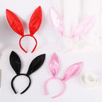 1pc sold color gingham rabbit ear headband in stock headband bunny girl hair clip Halloween rabbit headband