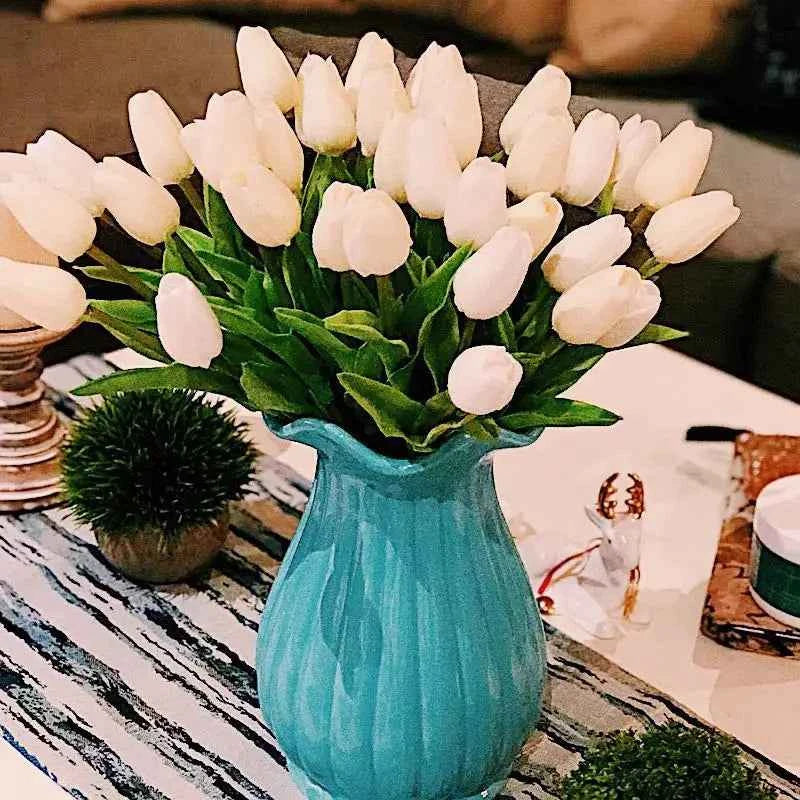 3/5/10/15/20pcs Tulips Artificial Flowers Real Touch Flower Bouquet Tulips Fake Flower for Wedding Home Decoration