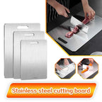 316 Stainless Steel Cutting Board – Double Sided Chopping & Kneading Board