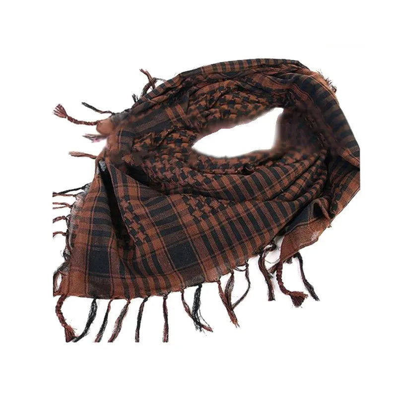 Fashion Military Fashion Lightweight Army Plaid Scarf Unisex Tactical Arab Scarf To Keep Warm