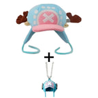 Anime Tony Tony Chopper Plush Hat Kawaii Cute Boy Girl Cosplay Blue Pink Soft Warm Hat Cartoon Chopper Accessories Props
