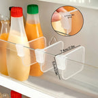 Clear Refrigerator Organizer Dividers – Adjustable Fridge Storage