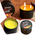 Emergency Candle 36 Hour 3 Wick Long Lasting Beeswax Survival Candle with Aroma for Home Camping Fishing