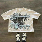 American Letter Graphic T Shirts Y2k Oversized T Shirt Couples Pro Choice Harajuku Gothic Streetwear Vintage Men Women Clothing