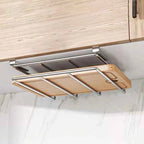 Under Cabinet Cutting Board Organizer Holder Kitchen Hanging Chopping Board Pot Lid Kitchenware Storage Rack Stainless Steel