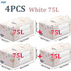 Big Capacity Storage Bag 4/2/1PCS Quilt Clothes Moisture Dust Proof Proof Organizer Duvet Blanket Sorting Bags Luggage Bag
