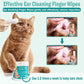 Pet Ear Wipes, Ear Cleaner Finger Wipes for Cats and Dogs, Soft & Easy Otic Cleaning Pads, Pet Supplies for Regular Soothing Odo - WTN Essentials 