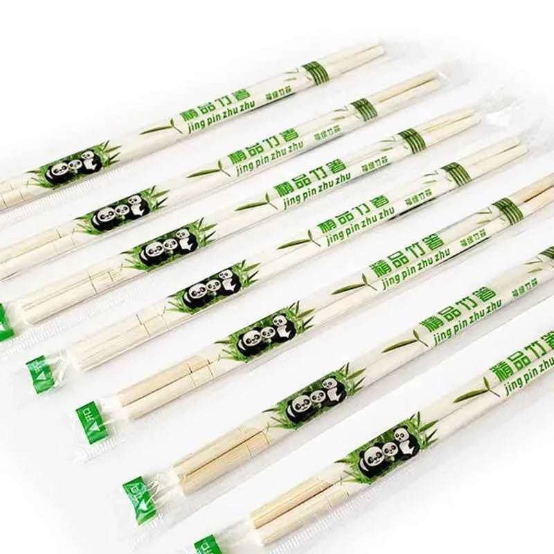 40pcs Disposable Chopsticks Independent Packaging Chopsticks For Restaurants Chinese Bamboo Material Household Chopsticks
