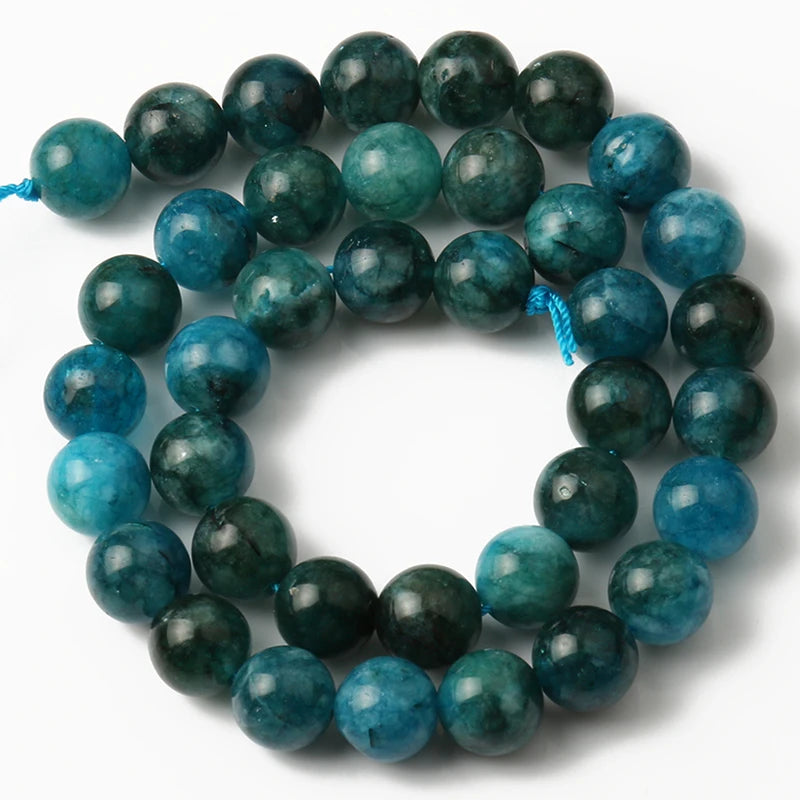 Natural Stone Beads Lapis Lazuli Round Loose Stone Beads For Jewelry Making DIY Bracelet Earrings Accessories 15'' 4/6/8/10/12mm