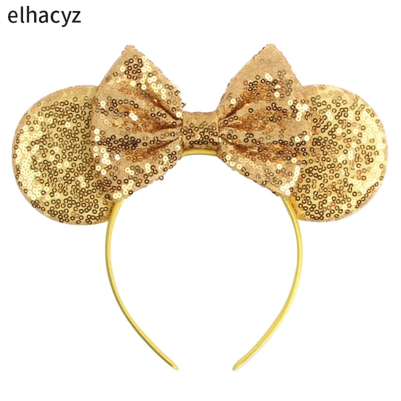 2026 Chic Embroidery Sequin Ears Headband Classical DOT Bow Hairband For Girls Women Party Head Wear Kids DIY Hair Accessories