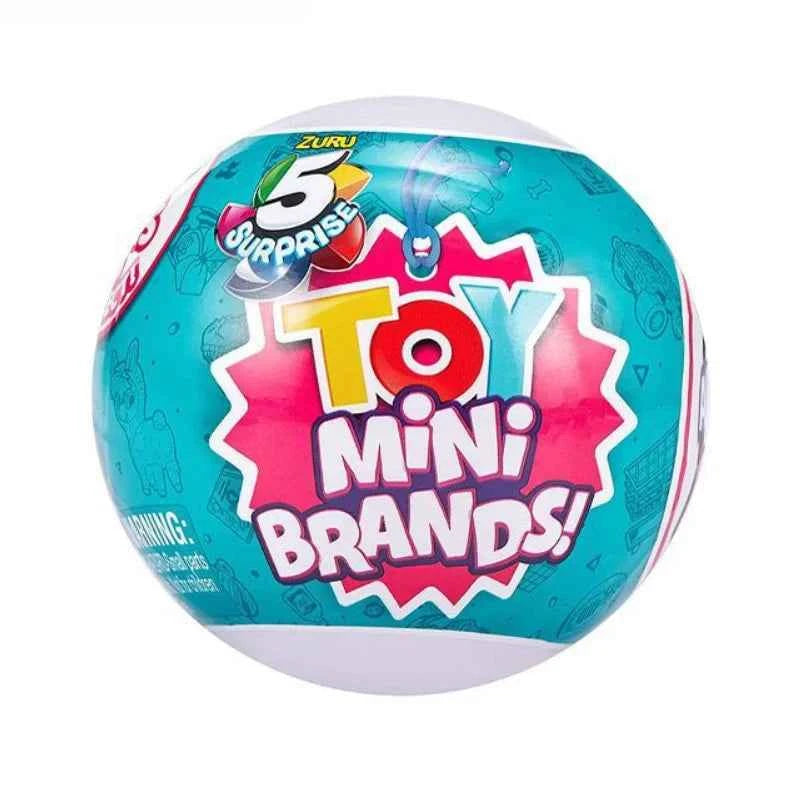 5 Surprise Ball Mini Brands Supermarket Shopping Scene Miniature Gashpon Capsule Toy Figurines Collection Kids Birthday Gifts