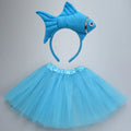 Animals  Children  Headband Tutu Skirt Tail Bow Kids  Girl Party Props Elephant Tiger Fox     Halloween Costume Cosplay