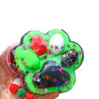 Children Mini Cat Claw Squishy Fidget Toys Soft Cute Cat Paw Slow Rebound Pinch Decompression Toy for Kids Adults Christmas Gift
