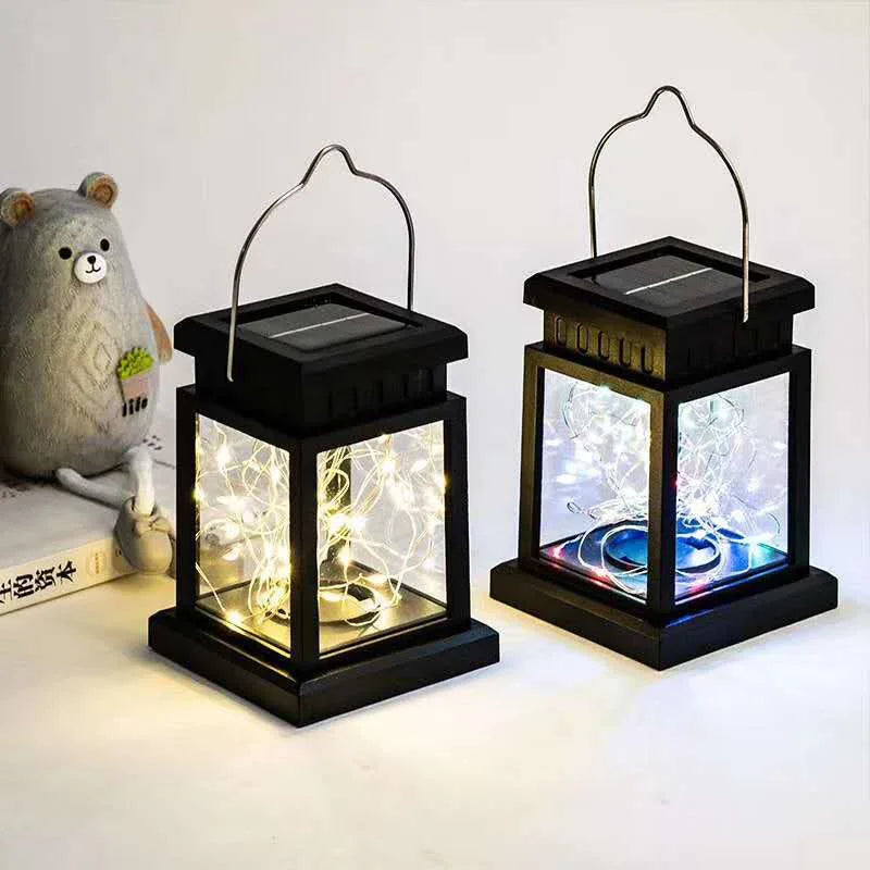 Solar LED Lantern Outdoor Hanging Candle Lights Floor Panel Candle Patio Indoor Balcony Birds Decoration Lighting For Garden